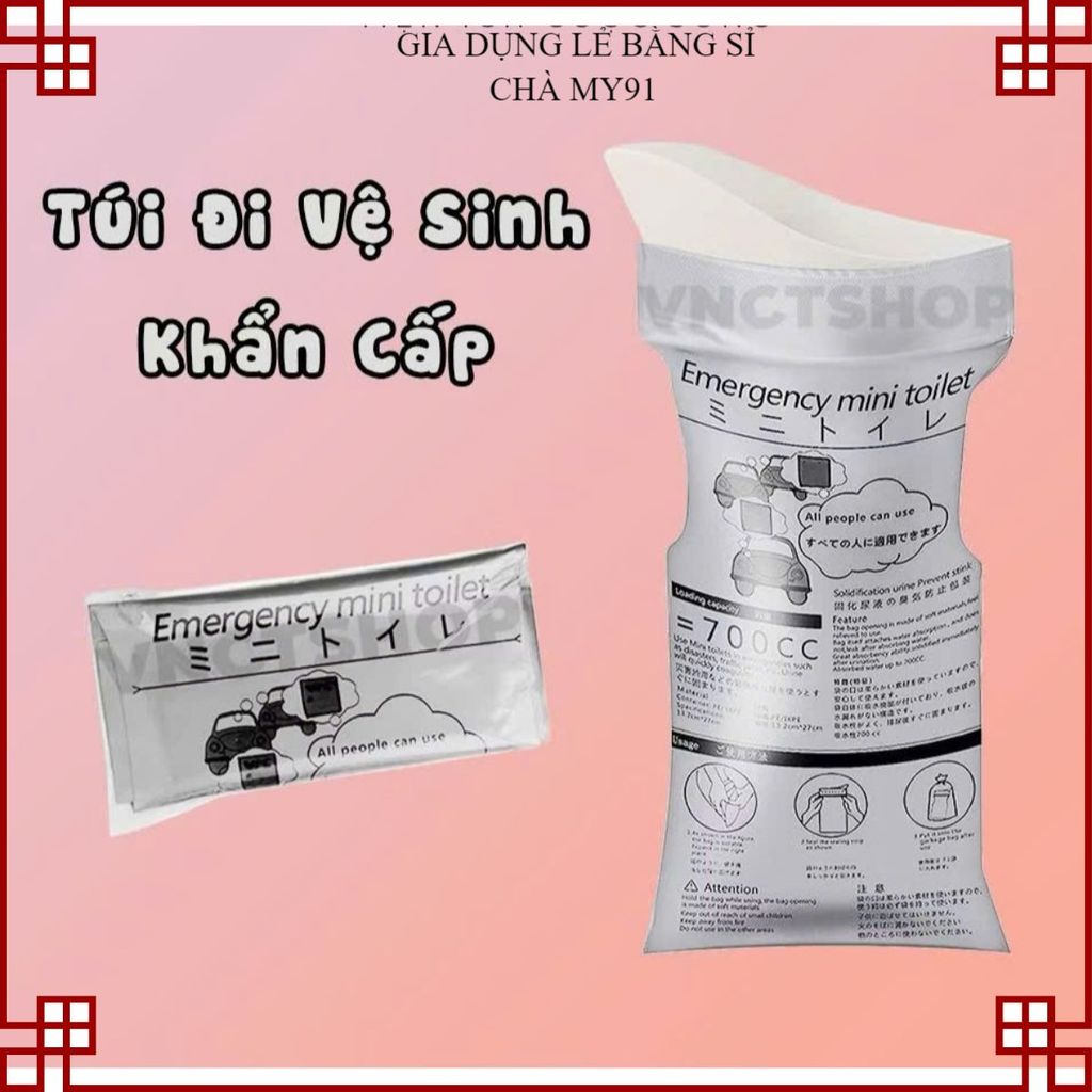 (COMBO 10) TÚI ĐỰNG NƯỚC TIỂU KHẨN CẤP - Túi Đựng Chất Thải 700ml, Phù Hợp Mọi Lứa Tuổi Khi Đi Xa