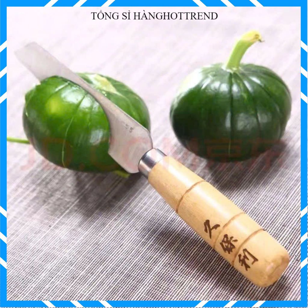 (COMBO 5) DAO CẮT GỌT RAU CỦ CÁN GỖ CAO CẤP - Dao Gọt Hoa Quả Siêu Bén Chắc Chắn, Dụng Cụ Nhà Bếp Sang Trọng