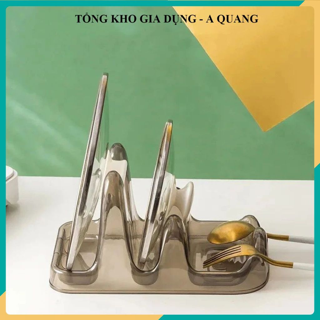 (COMBO 3) GIÁ ĐỂ NẮP VUNG XOONG NỒI 3 TẦNG, KHAY GÁC THÌA ĐŨA NHÀ BẾP ĐA NĂNG, TIẾT KIỆM KHÔNG GIAN, Tiện Lợi Hằng Ngày