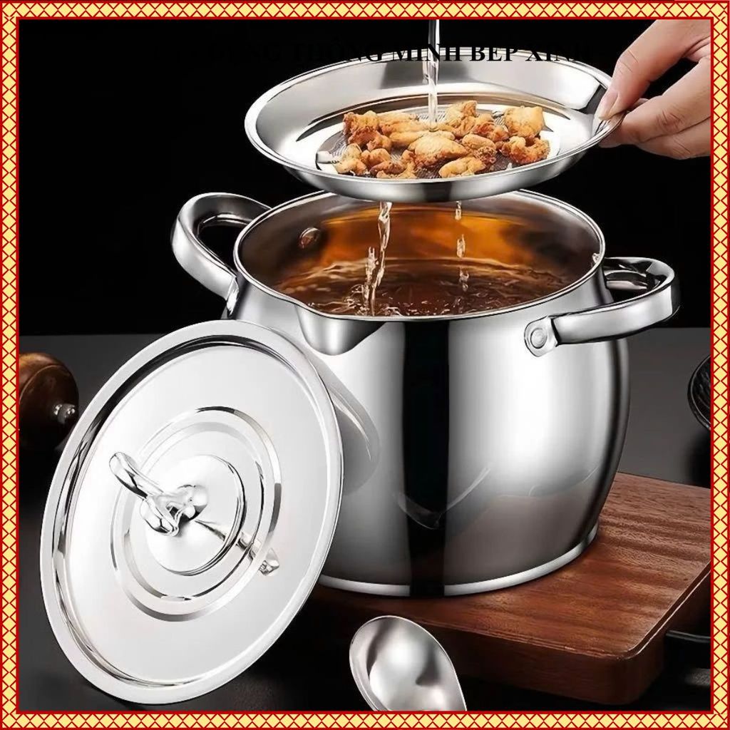 HŨ INOX 1L, 304 ĐỰNG DẦU MỠ, ÂU ĐỰNG ĐỒ ĂN CAO CẤP, PHỤ KIỆN NHÀ BẾP TIỆN ÍCH, Gọn Gàng Sạch Sẽ