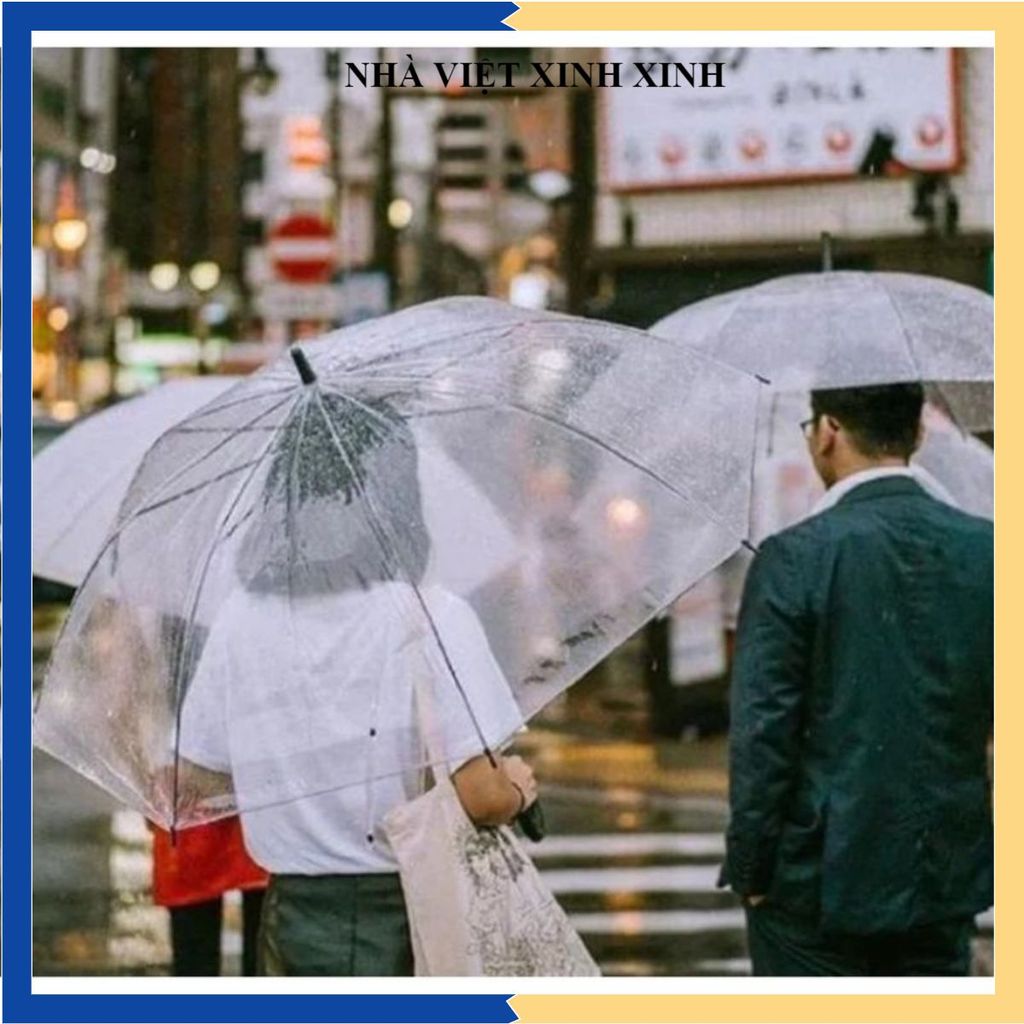 Ô DÙ TRONG SUỐT CAO CẤP, DÙ CẦM TAY CHE MƯA CHE NẮNG, PHỤ KIỆN CHỤP ẢNH XINH XẮN, Thiết Kế Tiện Lợi
