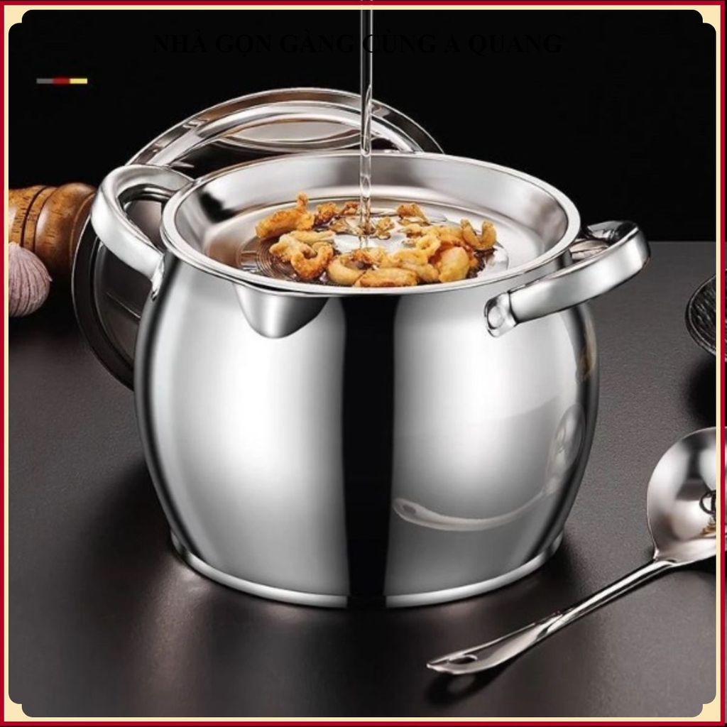 ÂU ĐỰNG THỰC PHẨM INOX 304, HŨ INOX TRÒN CÓ NẮP ĐẬY KÍN, DỤNG CỤ BẾP ĐA NĂNG, Phù Hợp Gia Đình