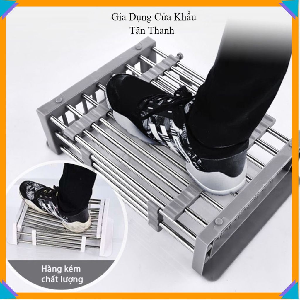 KỆ GÁC BỒN RỬA BÁT ĐĨA INOX 304 - Kệ Giá Rổ Gác Bồn Rửa Chén, Rổ Dán Rửa Rau Củ Ráo Nước