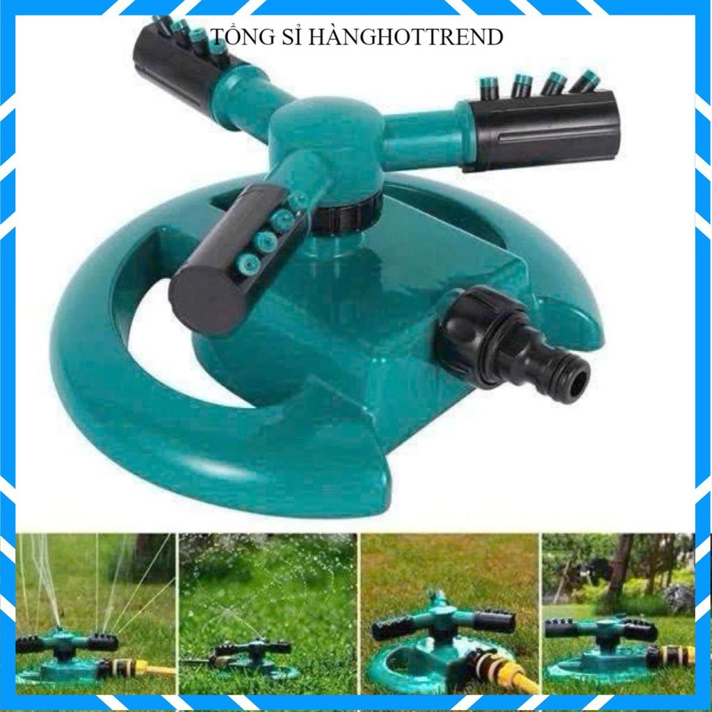 VÒI PHUN NƯỚC TƯỚI CÂY TỰ ĐỘNG XOAY 360 ĐỘ - Dụng Cụ Tưới Cây Tự Động, Đầu Phun Nước Bán Kính Rộng
