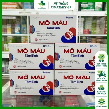 Viên Uống Mỡ Máu Tâm Bình Hỗ Trợ Giảm Mỡ Máu, Giảm Cholesterol 5 Vỉ X 12 Viên