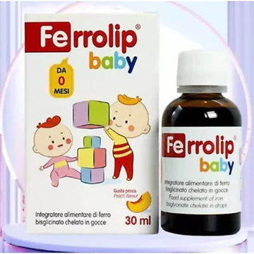 FERROLIP BABY ( Lọ 30ml ) Bổ Sung Sắt Amin Hữu Cơ Thơm Ngon Cho Bé Khỏe Mạnh.giảm nguy cơ thiếu máu thiếu sắt ở trẻ em