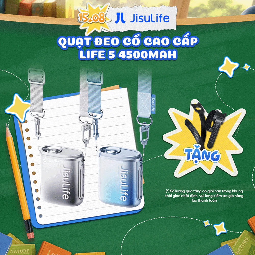 Quạt đeo cổ JISULIFE Life 5