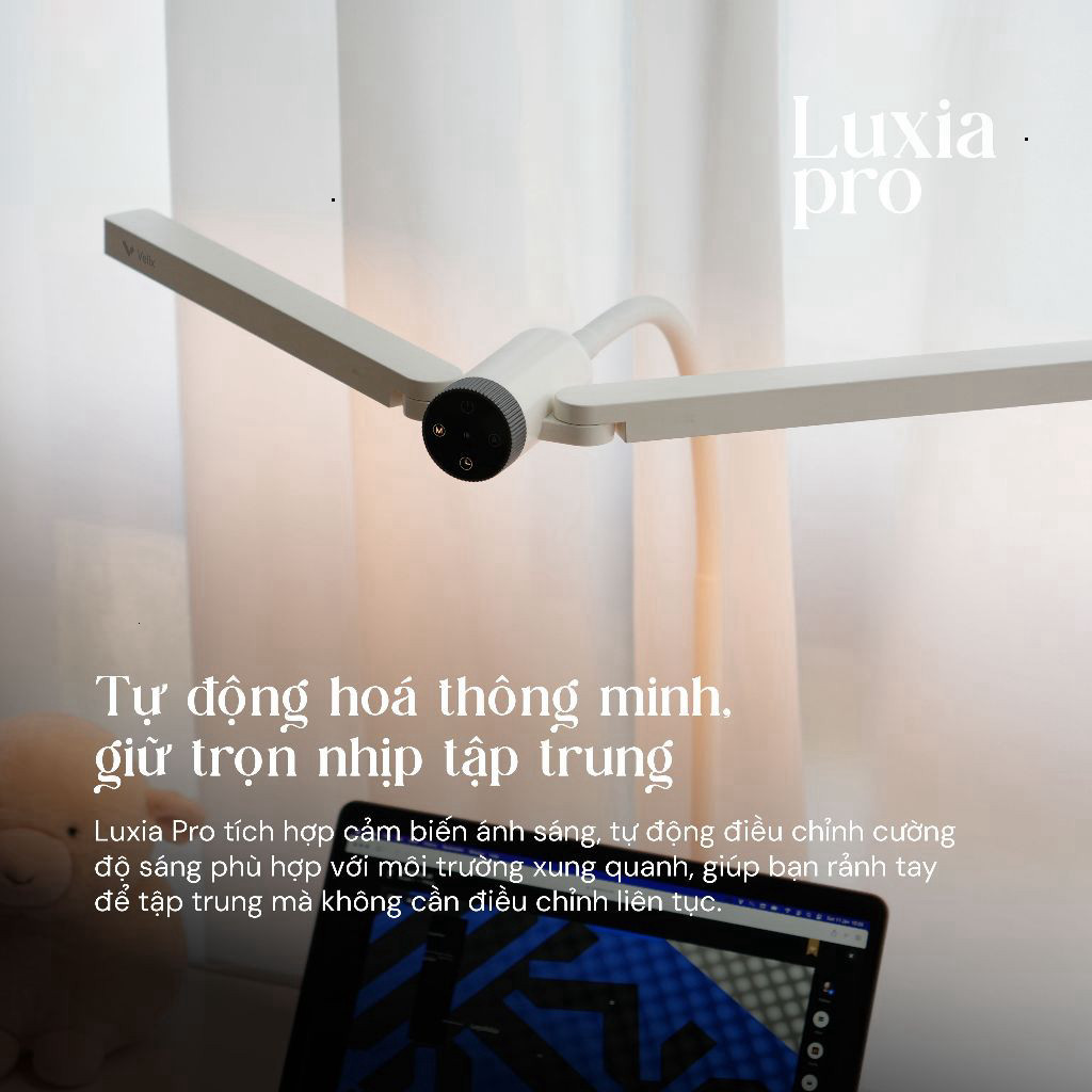 Đèn Bàn Học Bảo Vệ Mắt Velix Luxia Pro 1100 Lumen CRI 95, Chống Cận - Hàng Chính Hãng | BigBuy360 - bigbuy360.vn