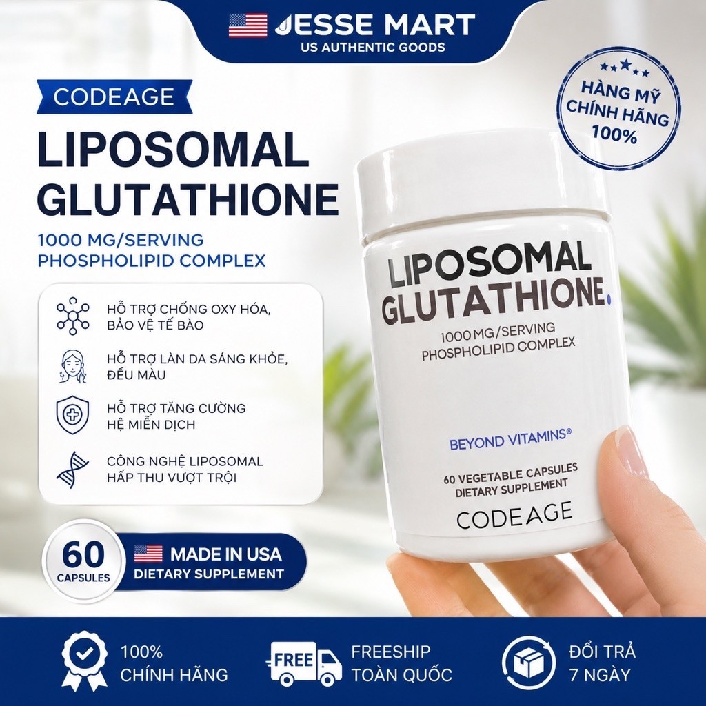 codeage liposomal glutathione 1000mg 1000MG/SERVING – 60 VIÊN Madonna Lily Size:1 month supply GHK-Cu Peptide, GHK-Cu &