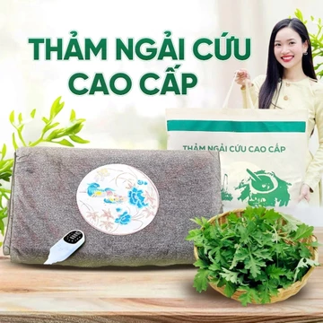 Thảm Sưởi Điện Ngải Cứu Thảo Dược 1.5M Cao Cấp – Đệm Sưởi Đông Y Chườm Nóng Lưng, Thảm Sưởi Massage