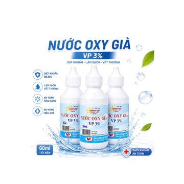 COMBO 3 CHAI Nước oxy già Vĩnh Phúc 60ml Y TẾ LAVY GIÁ SỈ