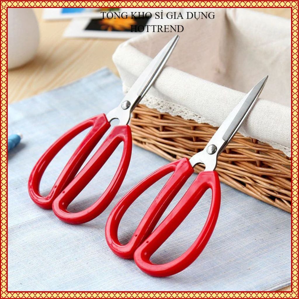 (COMBO 5) KÉO CẮT THÉP KHÔNG GỈ - Lưỡi Sắc Bén Cắt Ngọt Chính Xác