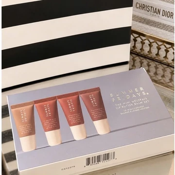 Set 4 Son Dưỡng Mini Summer Fridays The Mini Neutrals Lip Butter Balm Set