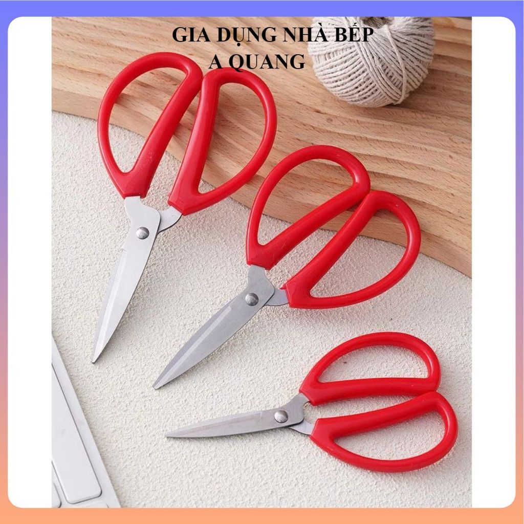 (COMBO 5) KÉO CẮT GIẤY LƯỠI THÉP KHÔNG GỈ, KÉO VĂN PHÒNG CHẤT LƯỢNG, KÉO THÉP BỀN ĐẸP, Cắt Giấy Vải Nhựa Dễ Dàng