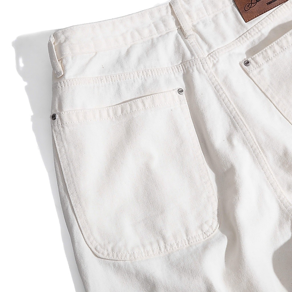 Quần Jean dài ống rộng “THBB CLASSIC - WHITE” - form Baggy Fit / THBBRAND | BigBuy360 - bigbuy360.vn