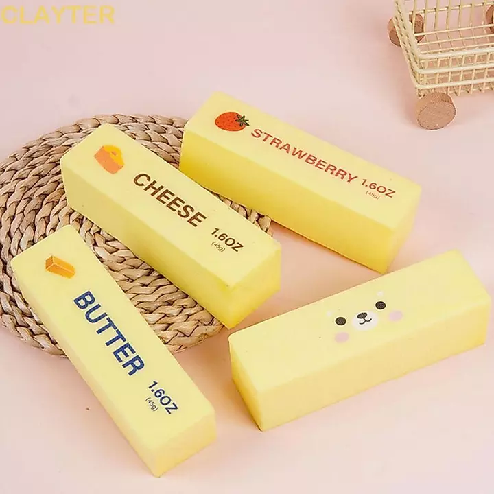 Đồ chơi Squishy bơ CLAYTER, Đồ chơi Fidget họa tiết mềm thực tế, Đồ chơi trẻ em Đồ chơi trẻ em Co Giãn tăng chậm Bóp nhẹ nhàng Đồ chơi ép bơ cho trẻ em Người lớn