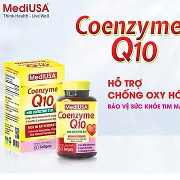 MediUSA COENZYME Q10 SẢN PHẨM CHỐNG OXY HÓA, HỖ TRỢ SỨC KHỎE TIM MẠCH, HỖ TRỢ NGĂN NGỪA BỆNH TIM MẠCH