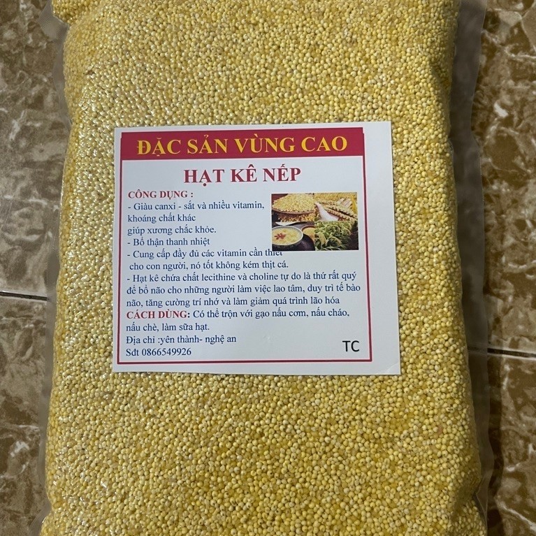 Hạt Kê Nếp Vàng loại 1 Nghệ An 1kg-2kg