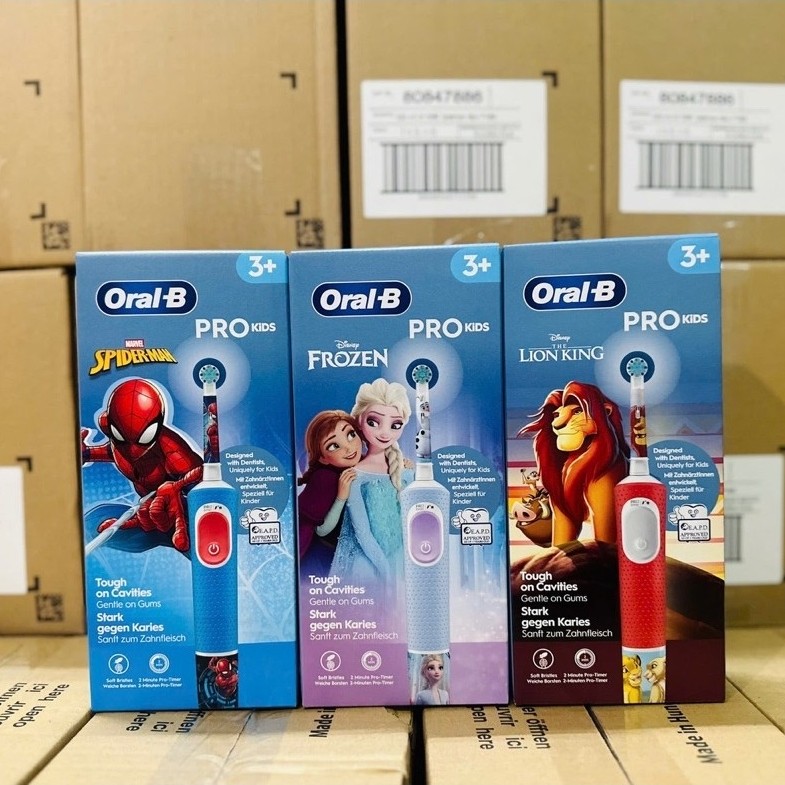 Bàn chải Oral B và đầu bàn chải oral b cho bé từ 3 tuổi trở lên