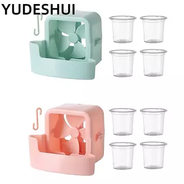 YudhUI 1 Bộ Dụng Cụ Làm Mát Quạt, Phụ Kiện Làm Mát Quạt Treo Làm Mát Nhanh, Di Động Chất Lượng Cao Có Thể Tái Sử Dụng Thêm Khối Đá Quạt Bộ Dụng Cụ Quạt Quạt Tầng