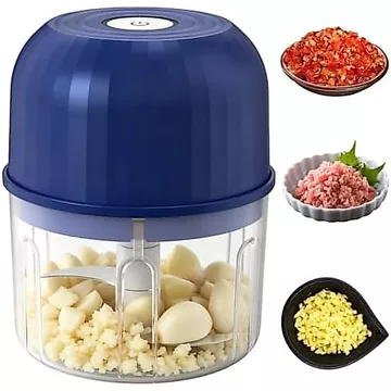 Máy Xay Tỏi Điện, Máy Xay Thực Phẩm Điện Mini, Bộ Xay Tỏi Mini Điện, Máy Xay Xay Tỏi Nhỏ, Dụng Cụ Xay Thực Phẩm Điện, Sạc USB, Máy Xay chay không dây