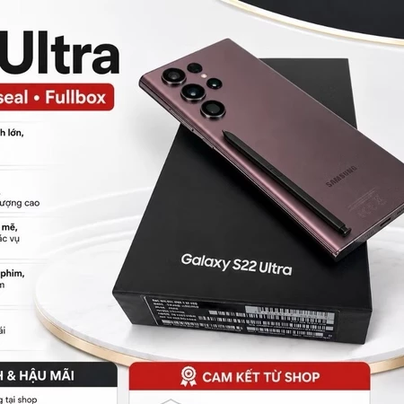 Samsung Galaxy S22 Ultra 5G 2 SIM 12GB/256GB Like New Fullbox Máy Đẹp Chính Hãng