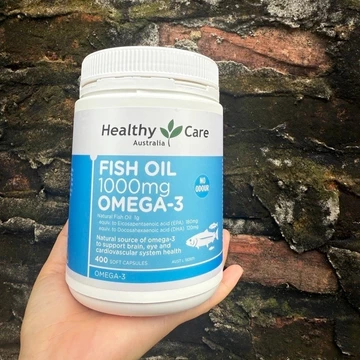 [Hàng Nhập Khẩu] Dầu cá Omega-3 Fish Oil 1000mg hộp 400viên