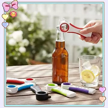 [Làm đẹp & tuyết] Dụng cụ mở chai đa năng 5 trong 1 Dụng cụ mở nắp chai bằng thép không gỉ hạng nặng Dụng cụ tháo nắp bia Dễ dàng sử dụng Tiện ích nhà bếp cho BBQ ngoài trời [vn]