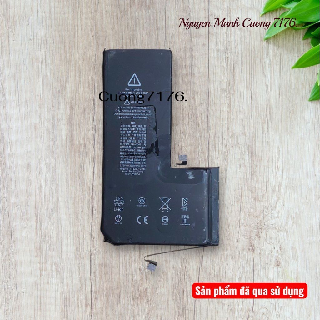 Pin Tiêu Chuẩn (3969mAh) Đã Qua Sử Dụng Còn 100% Dành Cho 11 Pro Max (Không Logo)