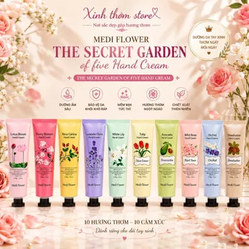 Kem dưỡng tay Medi Flower Hand Cream Hàn Quốc - Kem dưỡng Tay mềm mịn, Kem dưỡng tay thơm