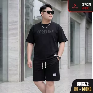 Bộ Thun Nam Bigsize 80-140kg AKYOO Cao Cấp, Chất Liệu Cotton Co Giãn, Thoáng Mát, Akyoo Bigsize- SET NOI