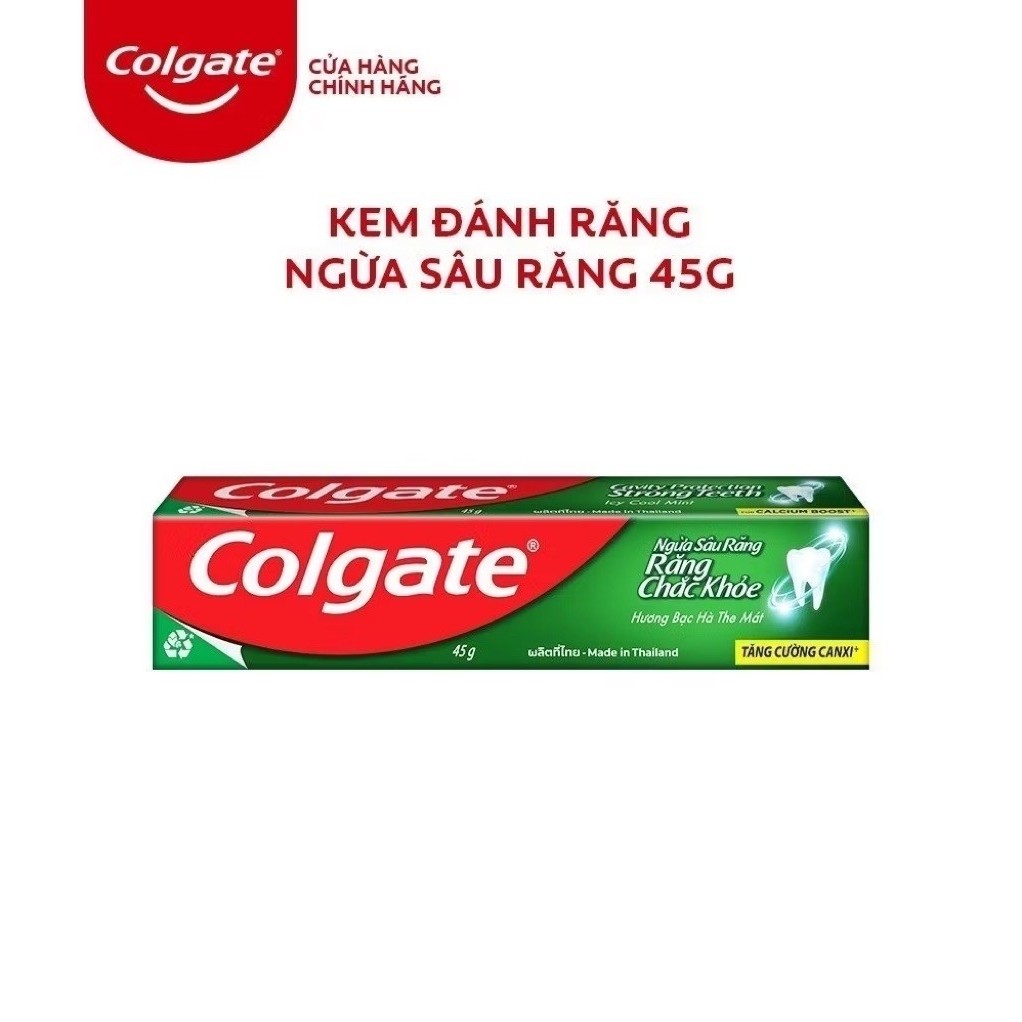 Colgate Kem đánh răng ngừa sâu răng 45g/tuýp nhỏ du lịch