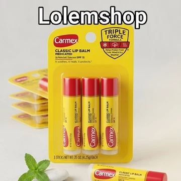 Set 3 Son Dưỡng Carmex Classic Lip Balm
