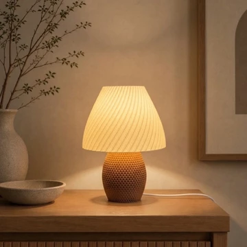 Đèn Ngủ Decor TESSERA - Ánh Sáng Vàng Ấm - Dimmer Điều Chỉnh Độ Sáng - Decor Phòng Ngủ, Phòng Khách, Bàn Làm Việc