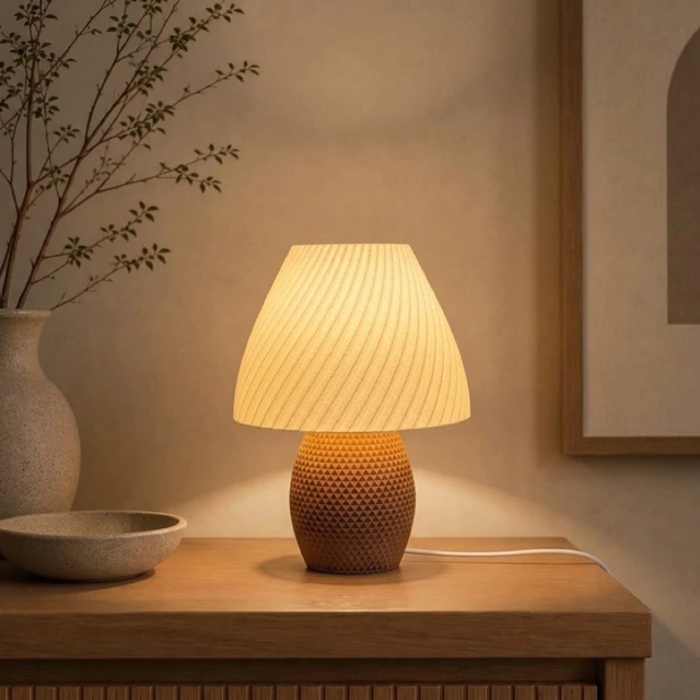 Đèn Ngủ Decor TESSERA - Ánh Sáng Vàng Ấm - Dimmer Điều Chỉnh Độ Sáng - Decor Phòng Ngủ, Phòng Khách, Bàn Làm Việc