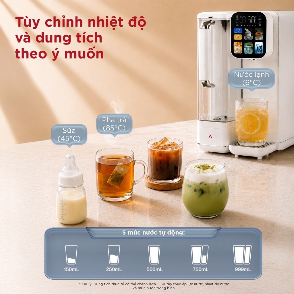 [TẶNG ĐẦU LỌC CF30] Máy Lọc Nước Để Bàn ANJIER T4 Bù Khoáng Nóng Lạnh | Chính Xác Nhiệt Độ-Lõi Lọc Đôi-UVC khử khuẩn | BigBuy360 - bigbuy360.vn