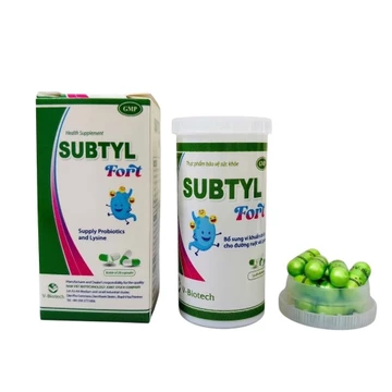 Viên uống bổ sung lợi khuẩn Subtyl Fort (Lọ 20 viên) Hỗ trợ giúp cải thiện rối loạn tiêu hóa, khó tiêu do loạn khuẩn