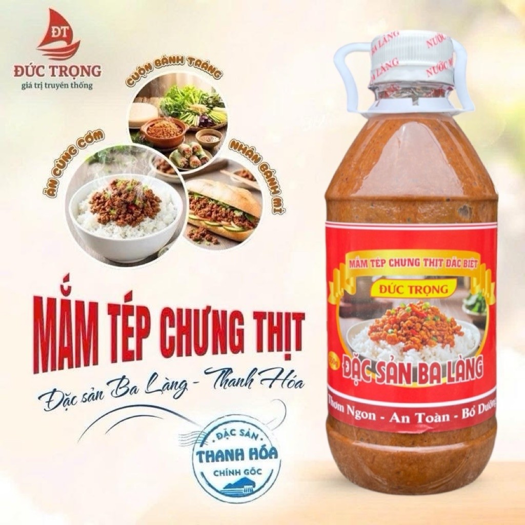 Mắm tép chưng thịt Ba Làng Thanh Hoá loại ngon, mắm tép ba làng chuẩn vị quê nhà, mắm tép chưng thịt đặc biệt