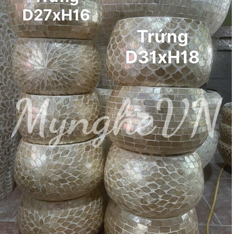 (Size nhỏ) Chậu composite khảm mini | Shopee Việt Nam