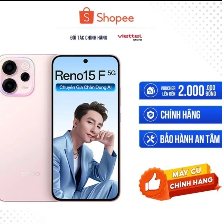 ( Hàng cũ chính hãng )OPPO reno15f 5G 12/256GB Hàng chính hãng còn bảo hành dài