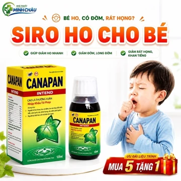 Siro Ho Cho Bé Canapan Intend 125ml Giảm Ho Có Đờm Ho Khan – Siro Ho Cho Trẻ Em Và Người Lớn