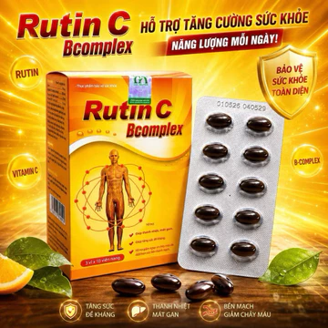 Rutin C Complex 30 Viên Hỗ Trợ Tăng Cường Chức Năng Mạch Máu Và Duy Trì Sức Khỏe Miệng