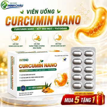 Viên Uống Dạ Dày Curcumin Nano Intend – Giảm Đau Dạ Dày, Trào Ngược, Viêm Loét Dạ Dày Tá Tràng