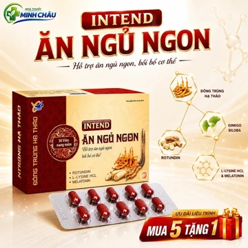Viên Uống Ngủ Ngon Ăn Ngon Intend – Hỗ Trợ Mất Ngủ, Chán Ăn, Suy Nhược Cơ Thể (Hộp 30 Viên)