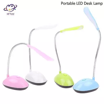 Đèn bàn HFTOY cho phòng ngủ Đèn bàn LED chạy bằng pin AAA Đèn sách học Đèn đầu giường Đèn đọc sách Bàn đèn văn phòng sinh viên ~