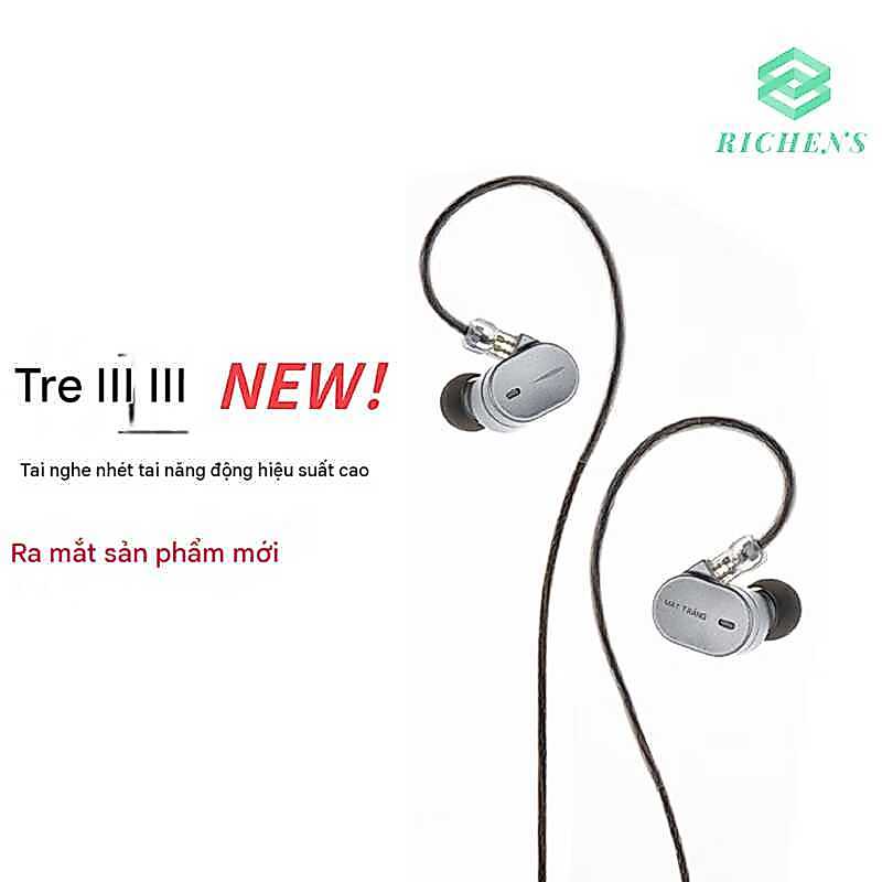 MOONDROP: Tai nghe nhét tai Chu 3 với thiết kế dây cáp có thể tháo rời, tai nghe Hi-Fi hiệu suất cao