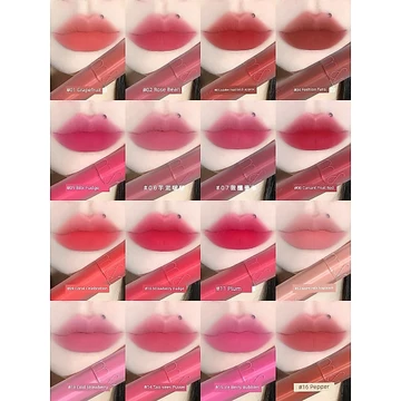 son romand chính hãng thanh lý son romand Waxy mềm mượt!Romand Mist Gummy Lip Glaze Sản phẩm mới Phát triển màu sắc lâu trôi Nhung Son môi Lip Mud Matte Matte