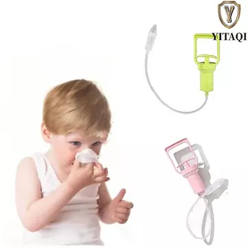 Máy hút mũi trẻ em YITAQI, Máy hút chân không loại hút chân không hút mũi sơ sinh, Đầu silicon thủ công có thể tái sử dụng Rửa mũi sạch có thể tái sử dụng Chăm sóc vệ sinh cho bé