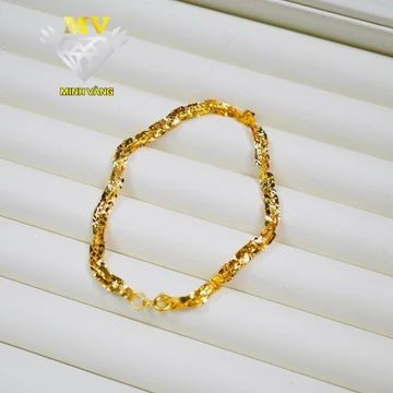 Lắc Xoắn Vuông Móc Máy | V610 • Minh Vàng