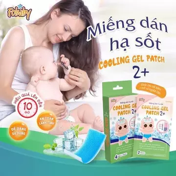 Miếng Dán Hạ Sốt Fobaby Cooling Gel Patch Cho Bé Trẻ Sơ Sinh Trẻ Em Người Lớn Gel Làm Mát 10 Giờ